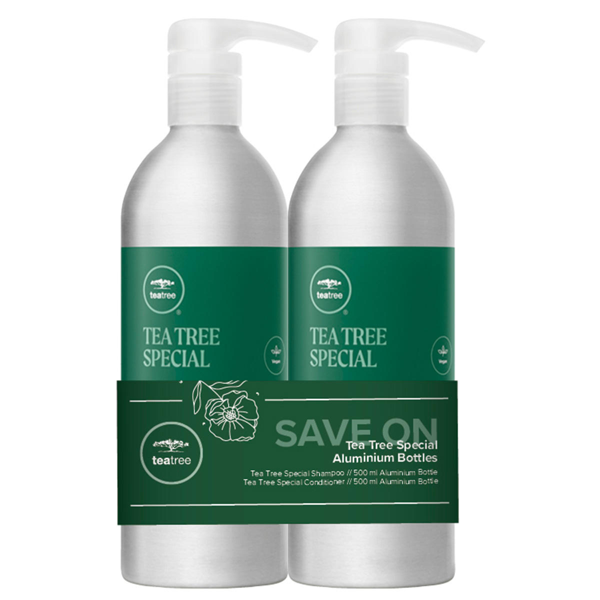 Paul Mitchell Tea Tree Special Save On Aluminium Bottles Set