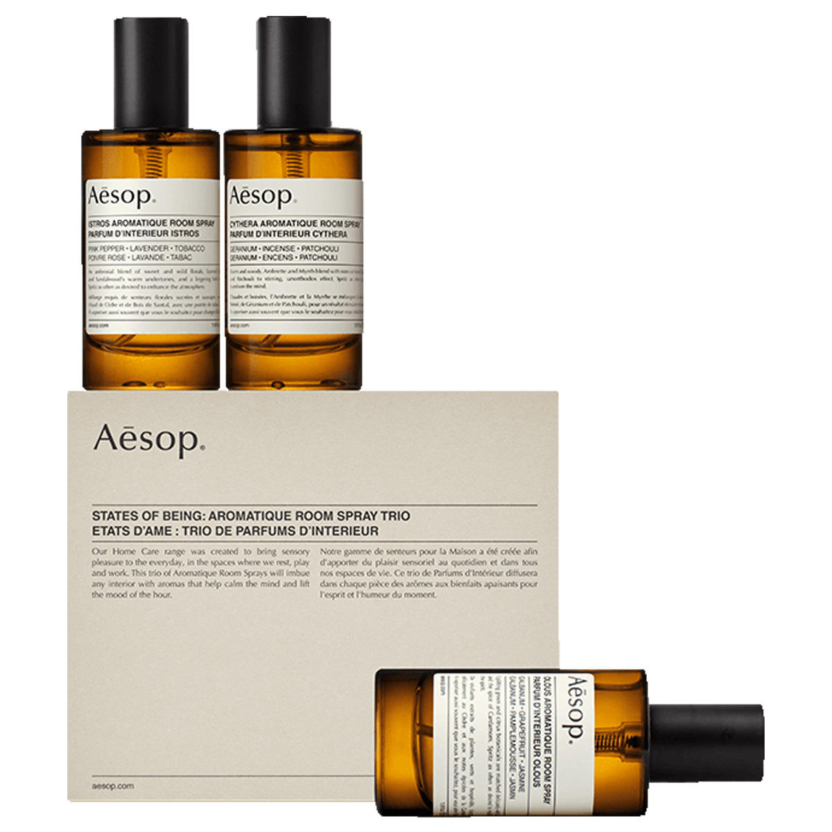 Aesop States of Being: Aromatique Room Spray Trio 3 x 50 ml