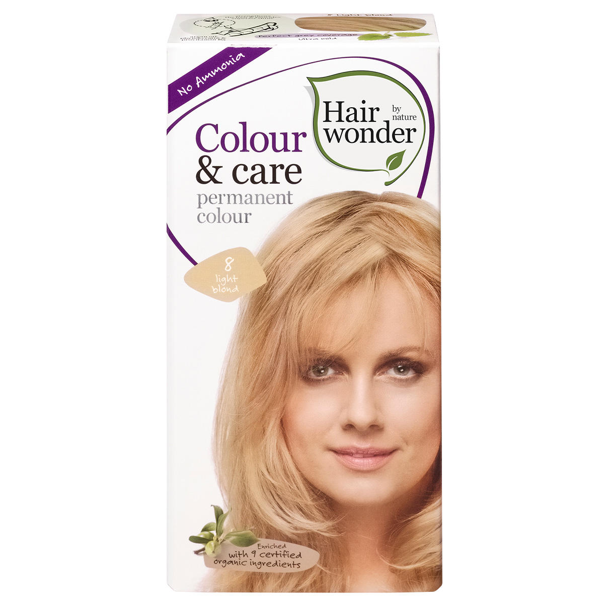 Hairwonder Colour & Care colore permanente 8 biondo chiaro 100 ml
