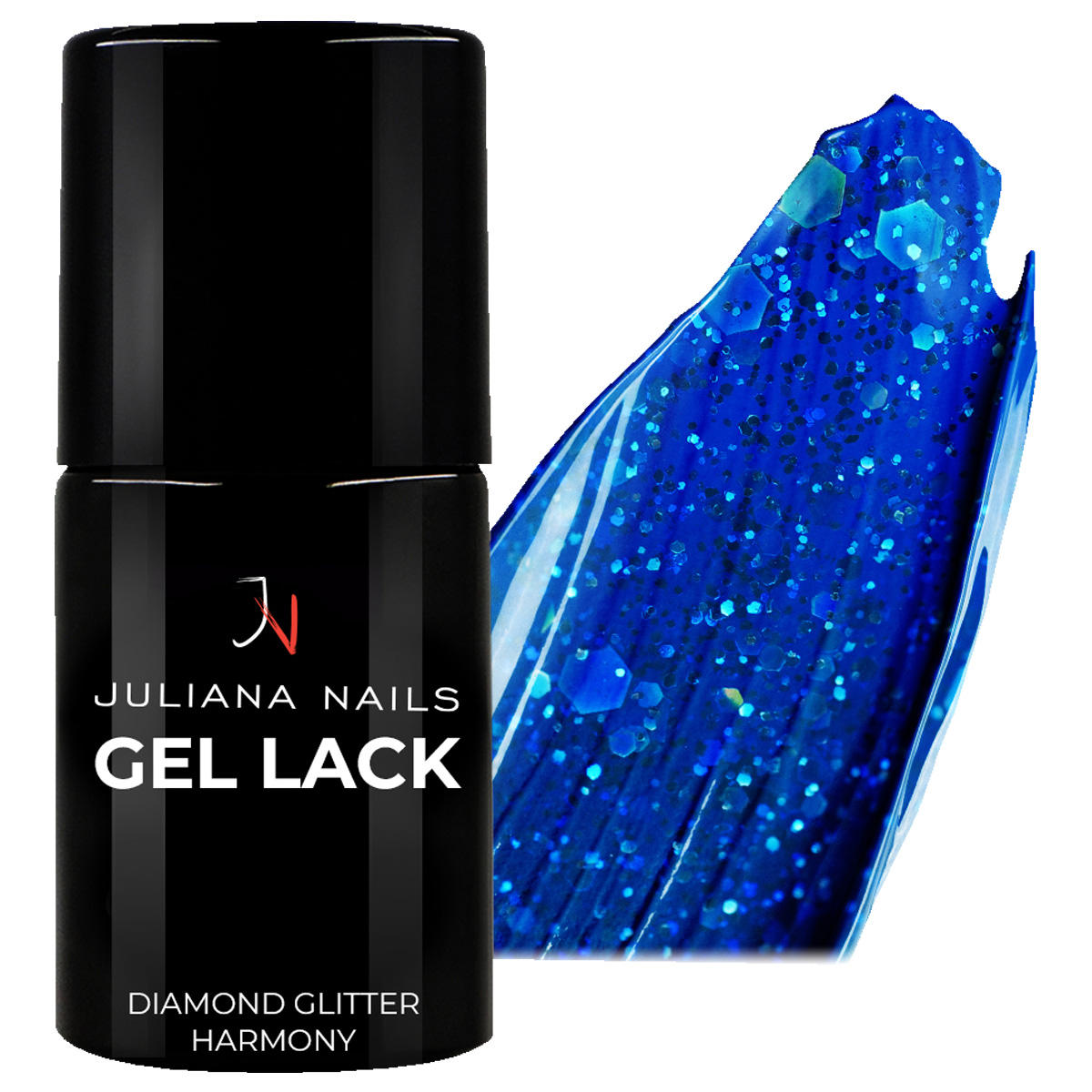 Juliana Nails Gel Lack Diamond Glitter Harmony 6 ml