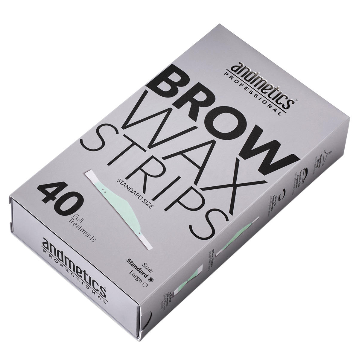andmetics professional Brow Wax Strips Standard 40 Stück