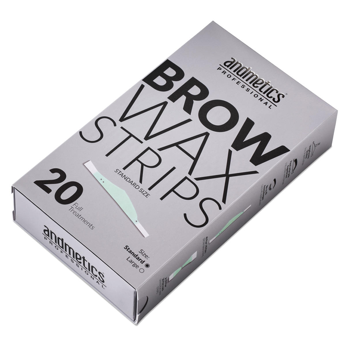 andmetics professional Brow Wax Strips Standard 20 Stück