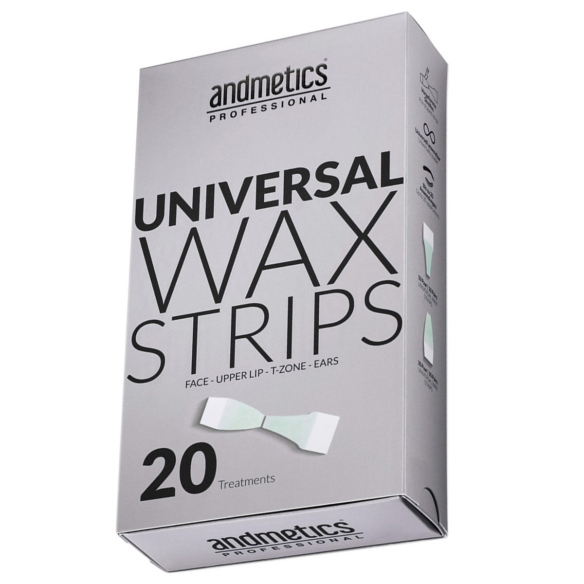 andmetics professional Universal Wax Strips 20 Stück