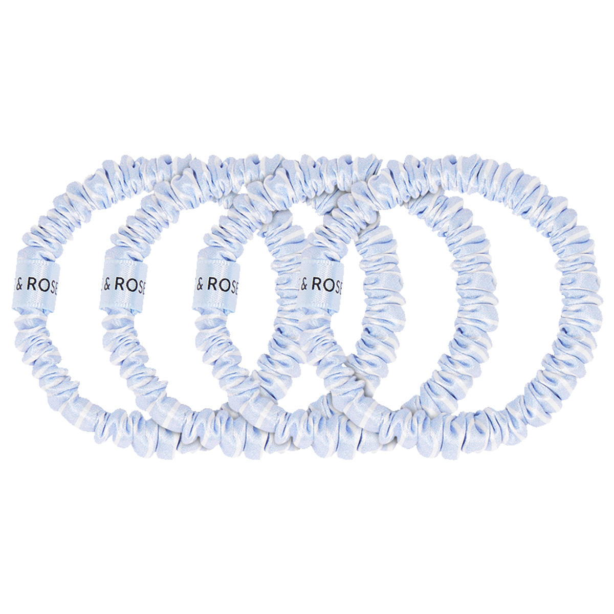Dore & Rose Scrunchie Set 4 Stück 1 cm Stripe