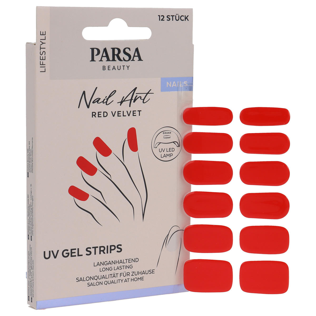 PARSA Beauty UV-Nagelfolien Red Velvet