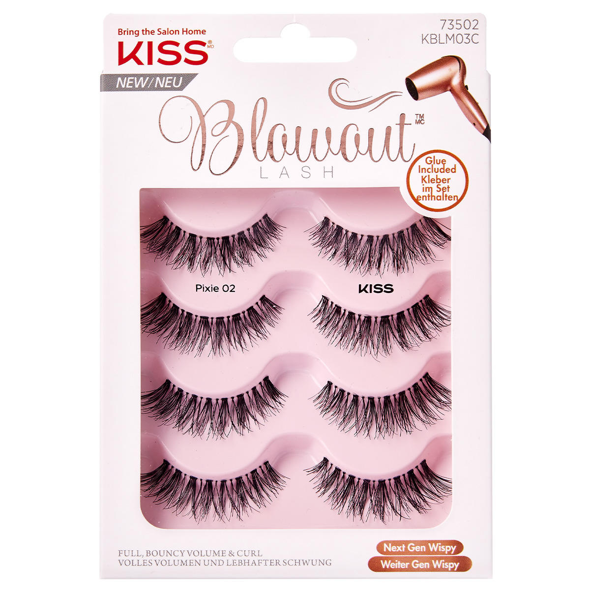 KISS Blowout Lash Multi Pack (4 pairs) #03