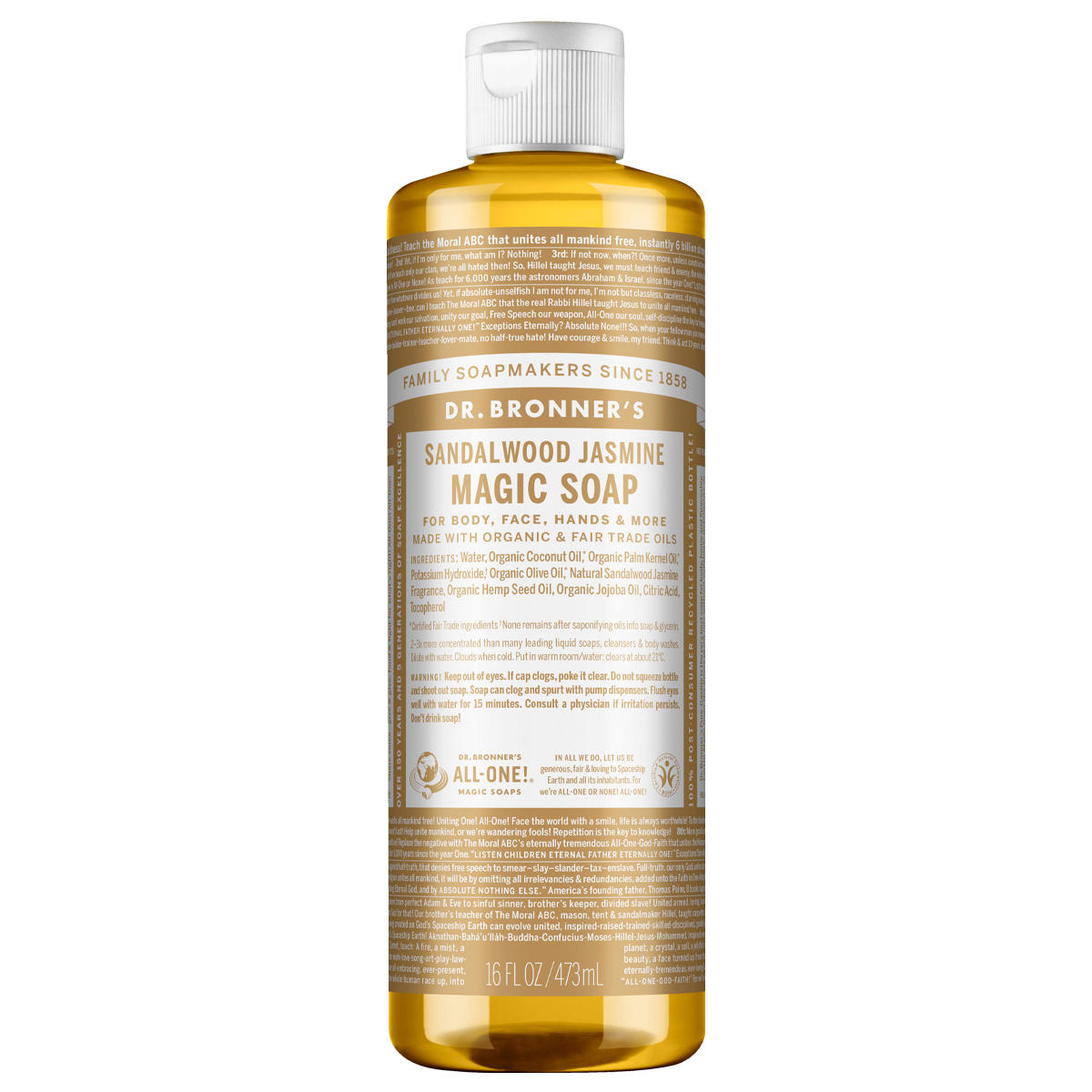 DR. BRONNER'S 18-IN-1 NATURSEIFE Sándalo-Jazmín