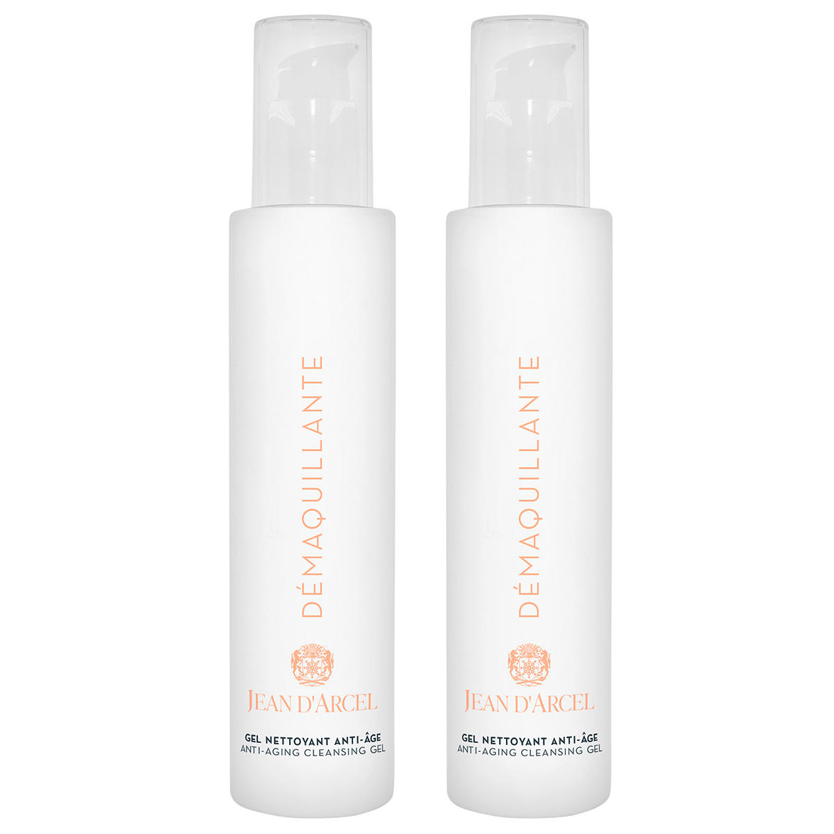 JEAN D ́ARCEL démaquillante gel nettoyante anti-âge Duo