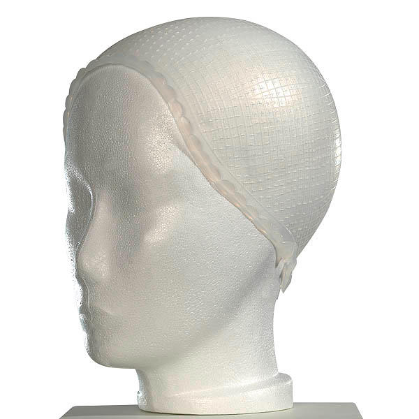 Fripac-Medis Cappuccio a strisce per parrucchieri Regolare - Normale, Ø 18 cm, circonferenza 54 cm
