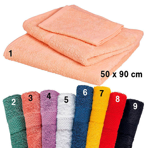 Fripac-Medis Kabinet badstof handdoek Abrikoos (1)