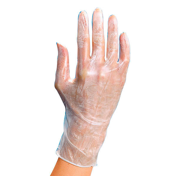 BHK Guantes de vinilo Talla S, 100 unidades