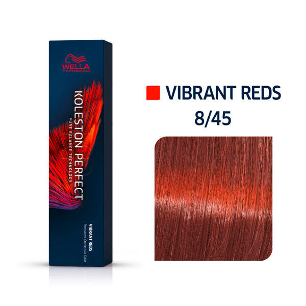 Wella Koleston Perfect Vibrant Reds 8/45 Hellblond Rot Mahagoni, 60 ml