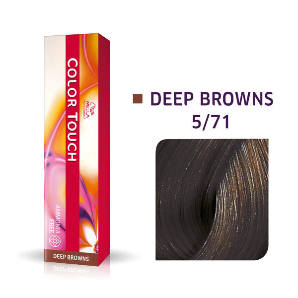Wella Color Touch Deep Browns 5/71 Hellbraun Braun Asch