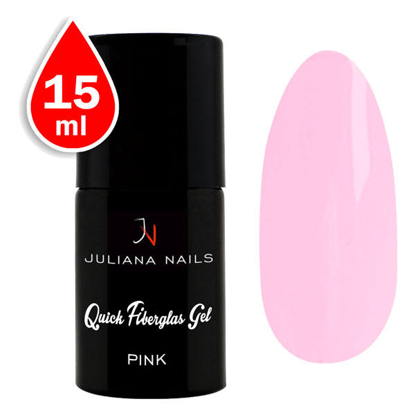 Juliana Nails Quick Fiberglas Gel Pink, 15 ml