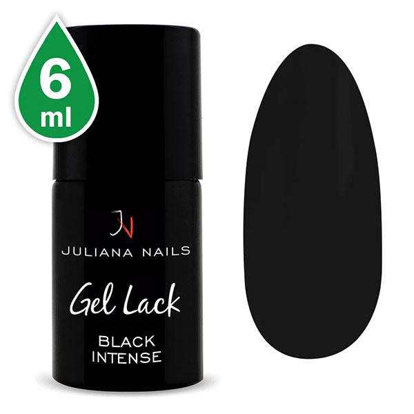 Juliana Nails Gel Lack Black Intense, Flasche 6 ml