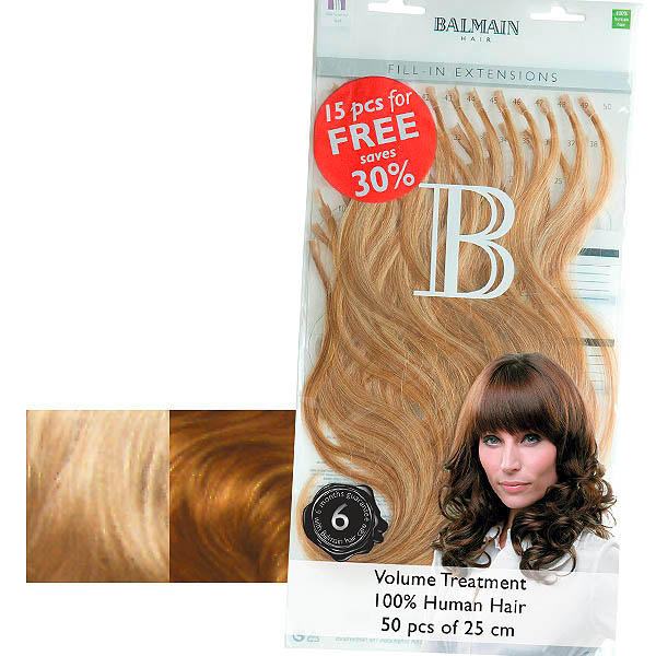 Balmain Fill-In Extensions Value Pack Natural Straight 614/23 Natural Blond/Extra Light Gold Blond