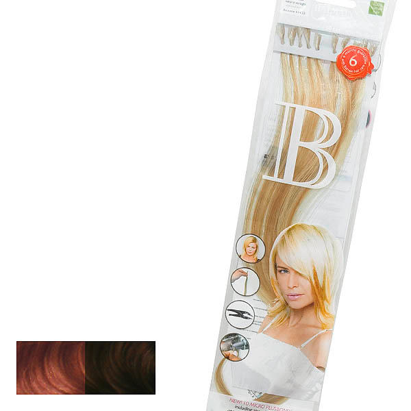 Balmain Fill-In Extensions Natural Straight Duotone 12/6 Medium Blond/Light Mocca