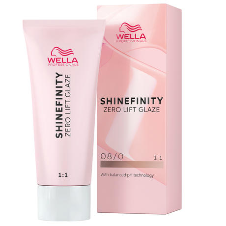 Wella Shinefinity Zero Lift Glaze 08/0 Natural Latte - hellblond natur 60 ml