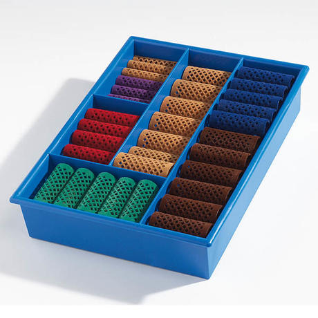 Basler Lockenwickler Sortimentskasten Kasten blau mit 60 Wicklern