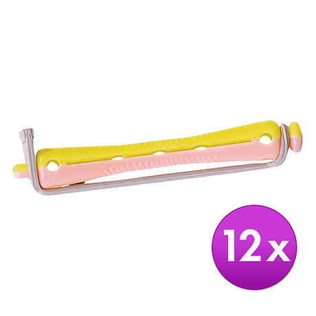 MyBrand Professional perm short curler Yellow-pink, Ø 7 mm, Per package 12 pieces