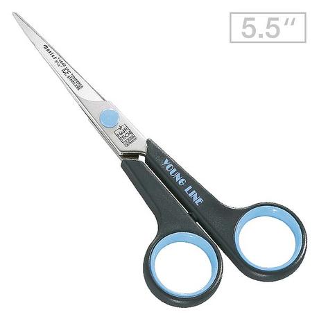 Basler Hair scissors Young Line 5½", Blue Offset Handles