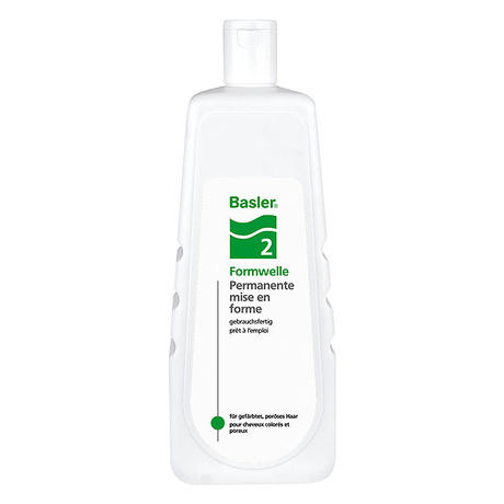 Basler Eje con forma 2, para cabellos coloreados y porosos, botella económica de 1 litro