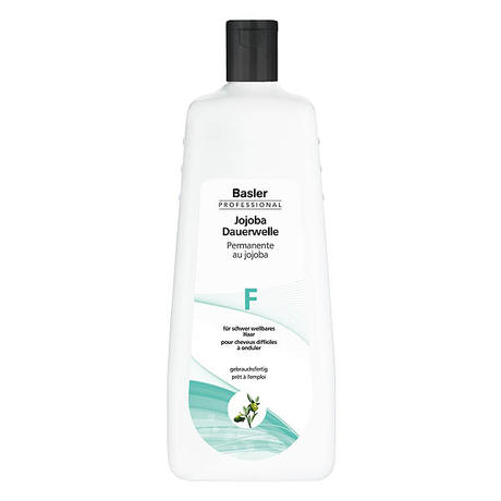 basler Permanente au jojoba F, pour cheveux difficiles à onduler, Bouteille 1 litre