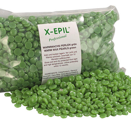 X-Epil Perle di cera calda Verde, sacchetto da 500 g, 500 g