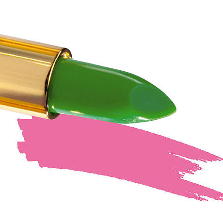 IKOS The "thinking" lipstick DL2, green/night pink (2)