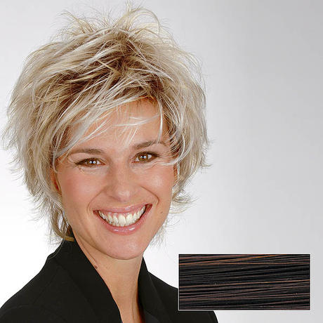 Gisela Mayer Parrucca di capelli sintetici Petra Marrone medio