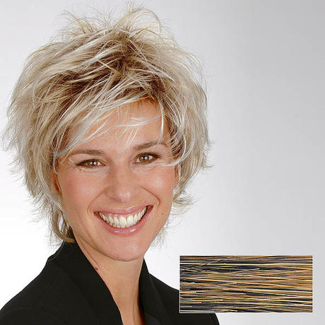 Gisela Mayer Parrucca di capelli sintetici Petra Biondo scuro