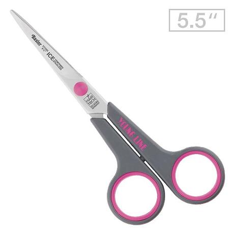 Basler Hair scissors Young Line 5½", Pink Offset Handles