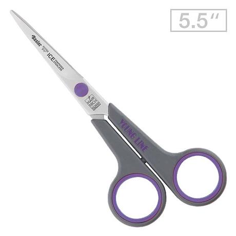 Basler Young Line Tijeras de pelo Young Line 5½", asas de color púrpura