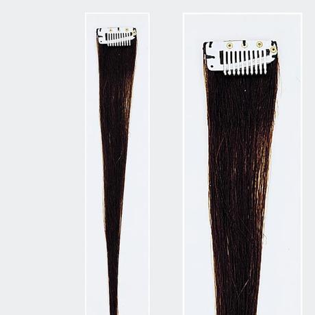 Solida Mèche en cheveux naturels Mini Stringy Jamie Bel Hair brun foncé