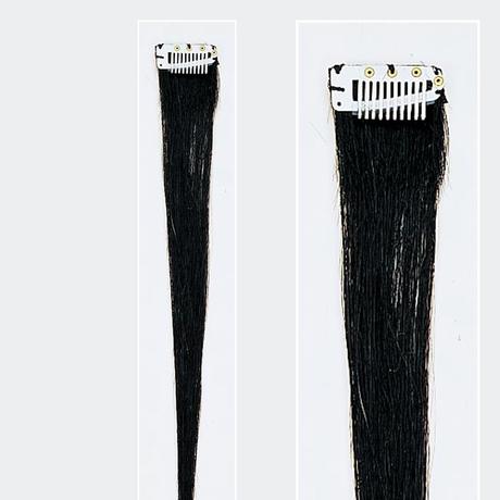 Solida Bel Hair Mini Stringy Jamie Echthaar-Strähne Schwarz