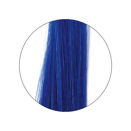 Human hair strands effect Blue