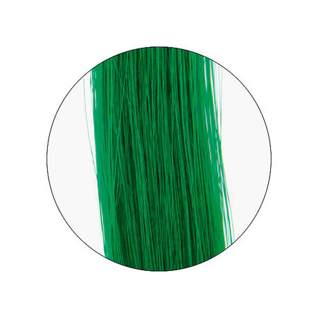 Human hair strands effect Green