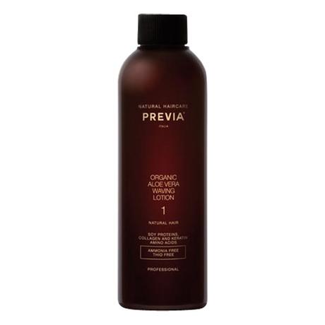PREVIA Organic Aloe Vera Waving Lotion 1 - pour cheveux normaux et naturels, 200 ml