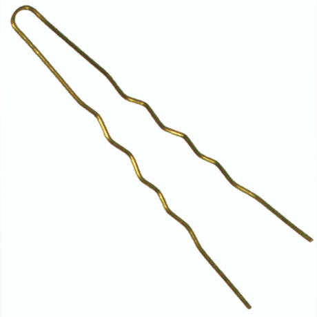 MyBrand ARI hairpins 10 pieces gold, corrugated, 65mm