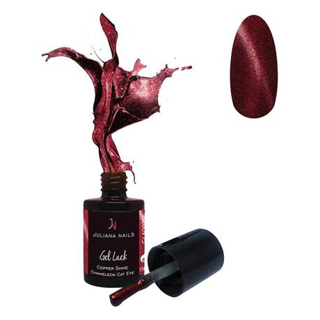 Juliana Nails Cat Eye Gel Lack Copper Shine 15 ml
