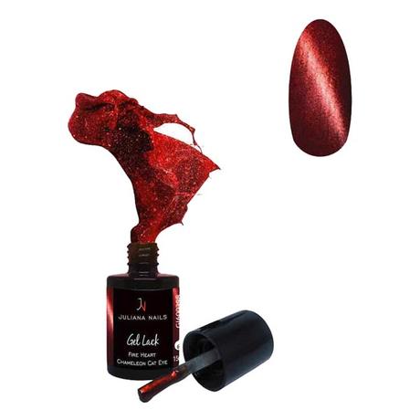 Juliana Nails Cat Eye Gel Lack Fire Heart 15 ml