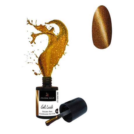 Juliana Nails Cat Eye Gel Lack Golden Rain 15 ml