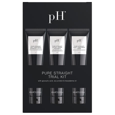 pH Pure Straight Trial Kit (Shampoo 60ml + Treatment 60ml + Mask 60ml)