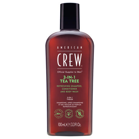 American Crew 3In1 Tea Tree Shampoo, Conditioner & Body Wash, 100 ml