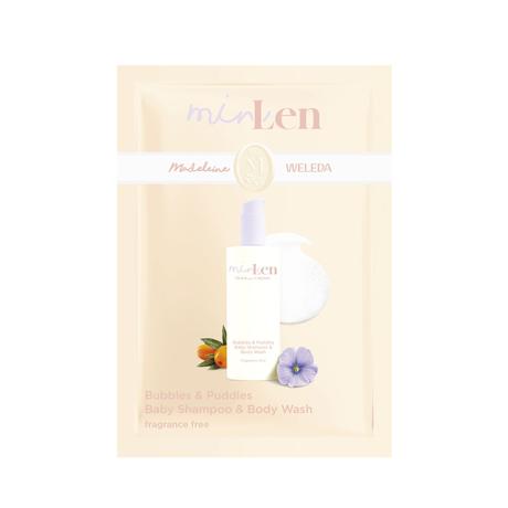 minLen Bubbles & Puddles Baby Shampoo & Body Wash 5 ml