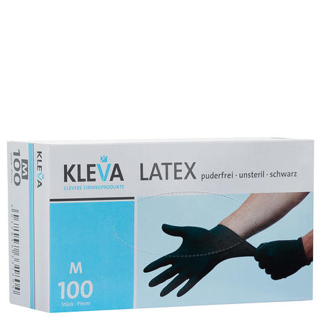 Kleva Latex Handschuhe Größe M, Pro Packung 100 Stück