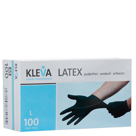 Kleva Latex Handschuhe Größe L, Pro Packung 100 Stück