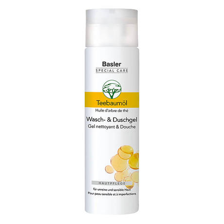 basler Huile d’arbre de thé Gel nettoyant & Douche Bouteille 250 ml