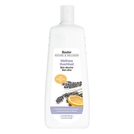 Basler Nature & Wellness Baño de ducha Wellness Lavanda-Naranja Botella económica de 1 litro
