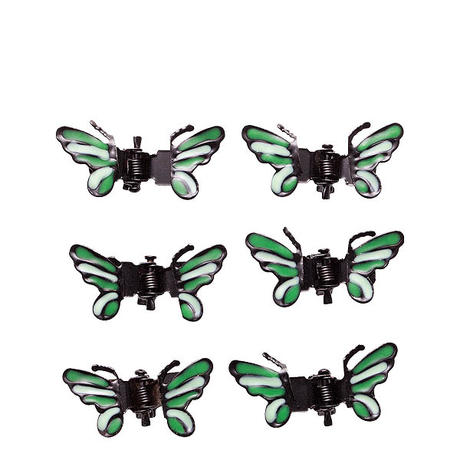 Dynatron Hair clip butterfly Green